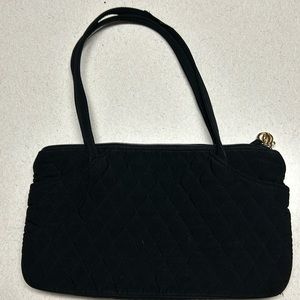 Vera Bradley quilted black bag
